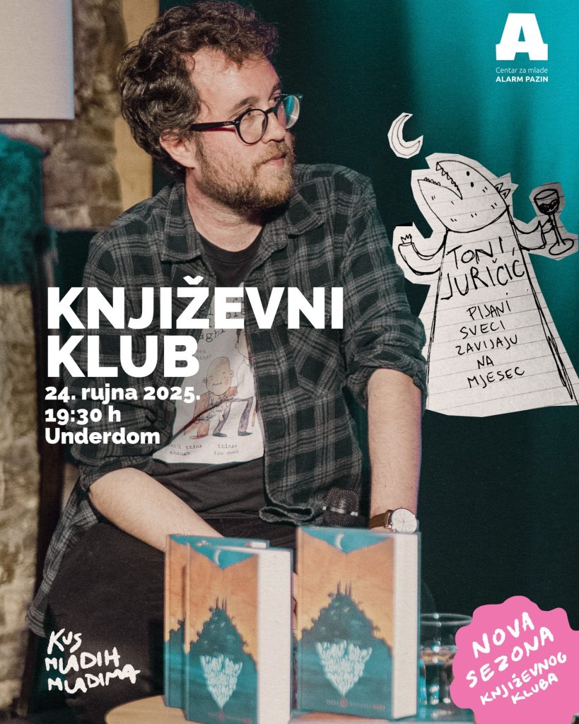 KREĆE 5. SEZONA KNJIŽEVNOG KLUBA CMA PAZIN!