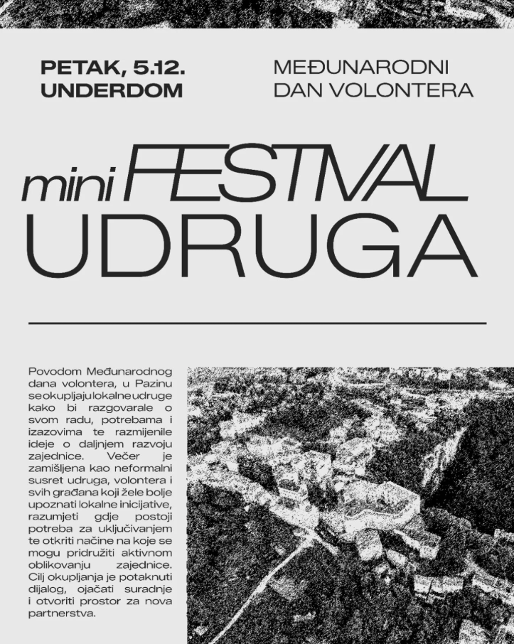 SLAVIMO MEĐUNARODNI DAN VOLONTERA UZ mini FESTIVAL UDRUGA